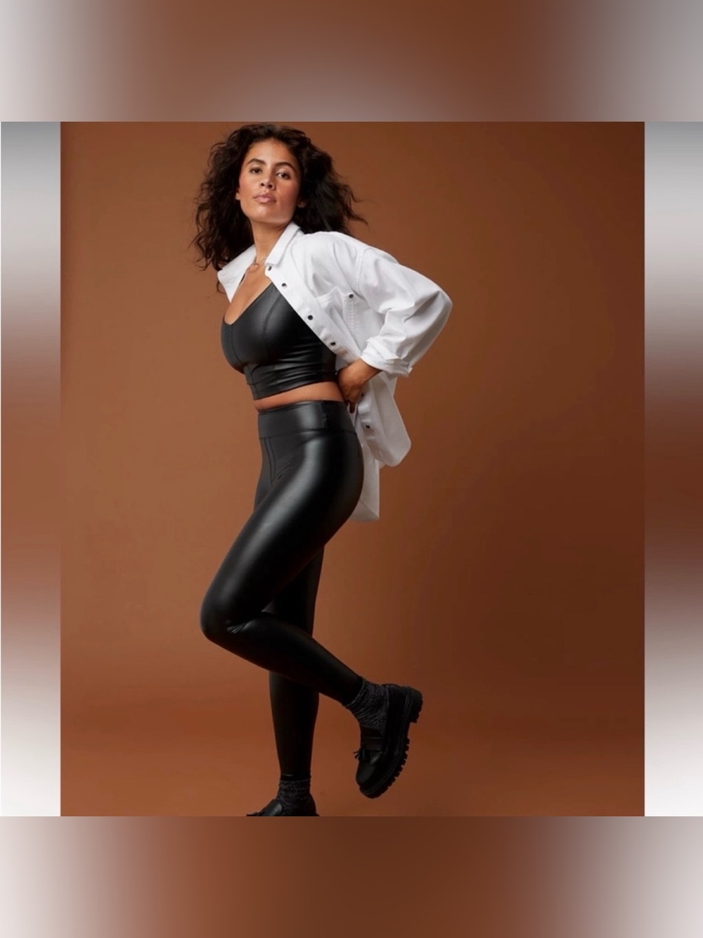 NWT Aerie Offline Real Luxe Faux Leather Legging